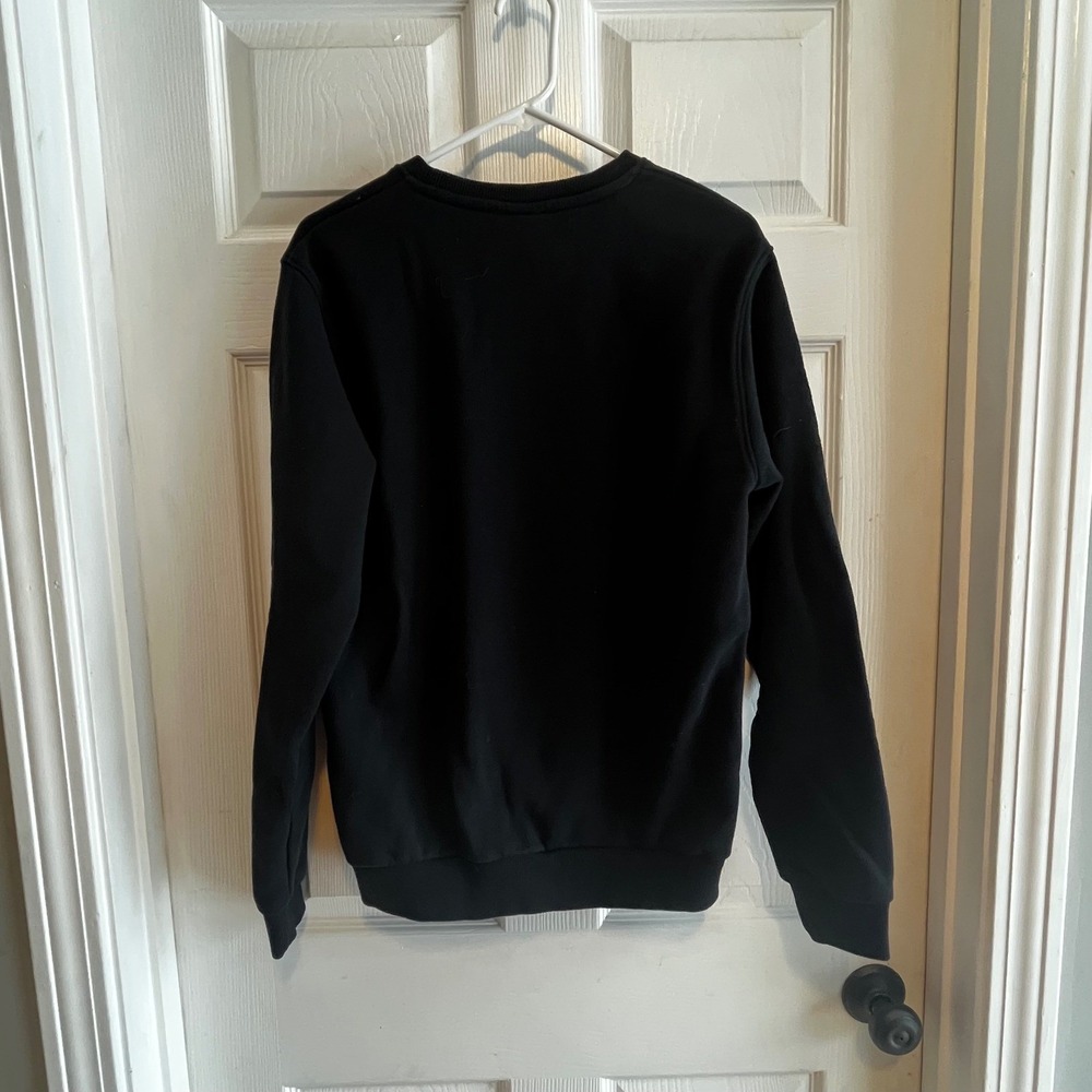 Tour Eiffel Paris Graphic Sweatshirt Women's Size Medium Black Crewneck - Picture 7 of 7